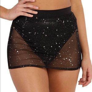 iHeartRaves XS Holo Star Mini Skirt NWT